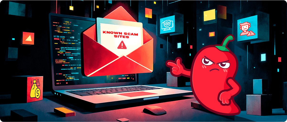 Known Scam Sites hero image